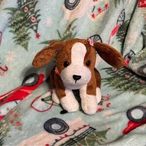 Our Generation Brown & White Puppy Dog Plush w Collar